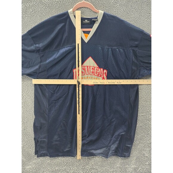 DC Classic Las Vegas Jersey Mens 2XL Navy Blue Gray 21 Short Sleeve Shirt Netted - Picture 7 of 7